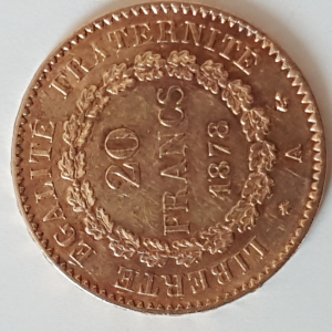 piece de 20 franc 1878