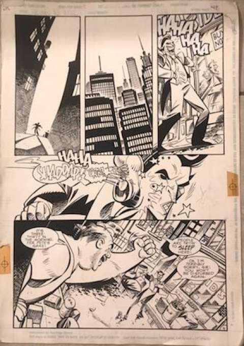 
															Une planche de John Byrne du comics "BATMAN ADVENTURES ANNUAL #1
														