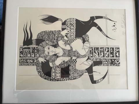 
															Lithographie d’Adel Magdiche
														
