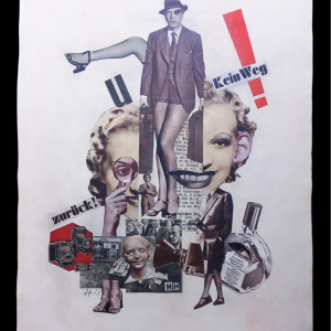 Collage signed H.H. ( Hannah Hoch )