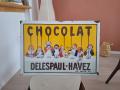 
													Plaque émaillée Chocolat Delespaul Havez
												