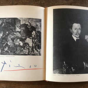Autographe Picasso sur livre Paul Eluard