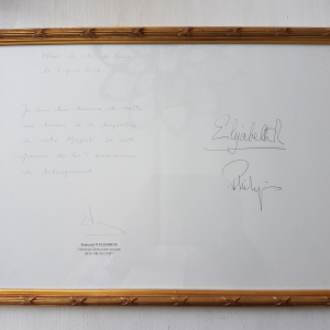 Autographes Reine Elizabeth 2 et Prince Philp