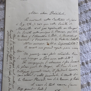 Lettres manuscrites Camille Flammarion