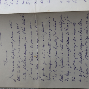 Lettre manuscrite de Gustave Eiffel