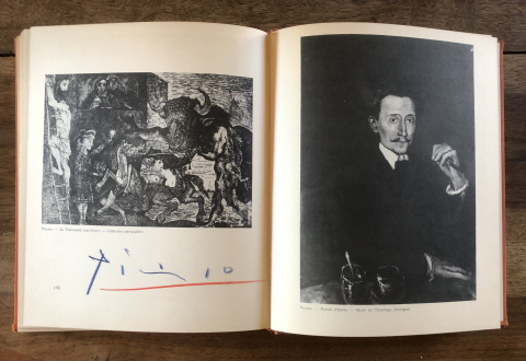 
															Autographe Picasso sur livre Paul Eluard
														