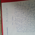
															La lettre de Fernandel adressée au Mme Huguette Guibourg
														