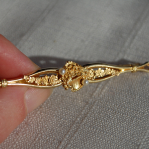 Broche ancienne or