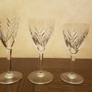 Verres en cristal de Baccarat série Auvergne