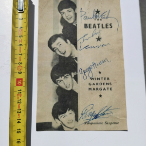 autographe des Beatles de 1963