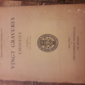 Edition biblioteheque nationale de France, 2 gravures choisies, 1928