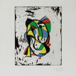 Gravure de Miro "Les adieux"