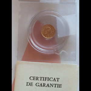 Médailles en or De Gaulle 14mm