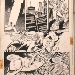 Une planche de John Byrne du comics "BATMAN ADVENTURES ANNUAL #1