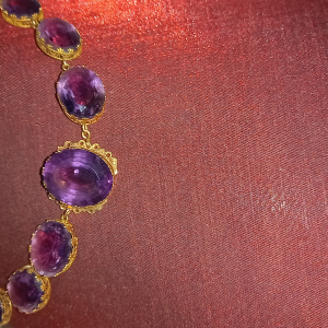 Collier ancien avec amethyste