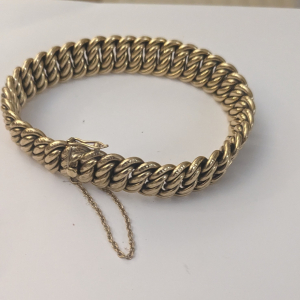 Bracelet en or 18 carats maille américaine