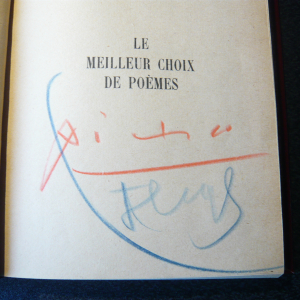 autographe Pablo Picasso Fernand Leger pastel
