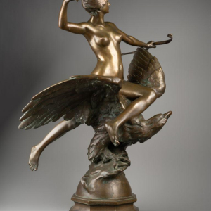 Georges Bareau, "Diane chevauchant l'aigle Jupiter", XIXe siècle