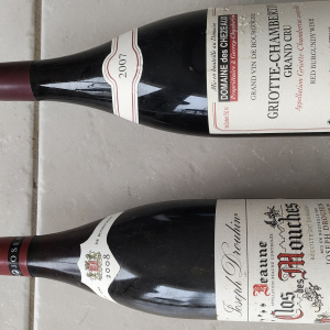 Bouteille vin rouge Bourgogne