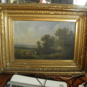 paire de tableaux champêtre sur toile signé E.BOEHM.
