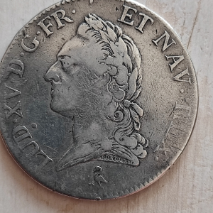 Demi écu au bandeau louis 15-1771 et 20 francs Louis 18-1818
