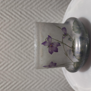 vase daum fleur violette