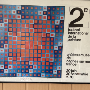 Affiche d’exposition Vasarely signée