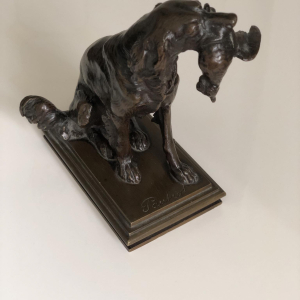 Sculpture bronze chien PAUTROT