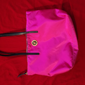 Sac Versace Portuna Medusa Tote en Rose Fuschia