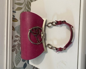 Petit sac a main DIOR rose intense