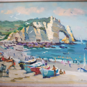 Etretat la plage et le port