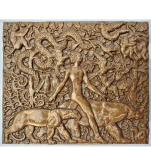 Plaque en bronze de Raymond Delamarre