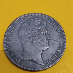 5 Fr 1833 argent Essai Louis Philippe 1er