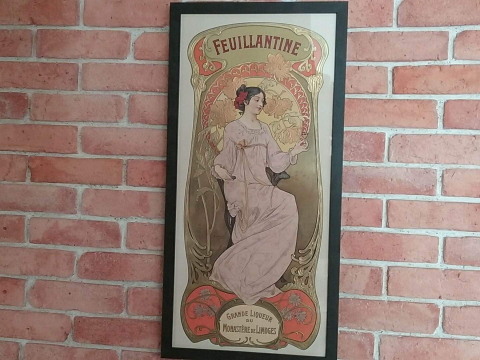 
															Affiche publicitaire liqueur Feuillantine
														