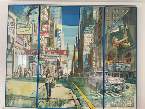 
															Lithographie Daniel Authouart  42nd STREET
														