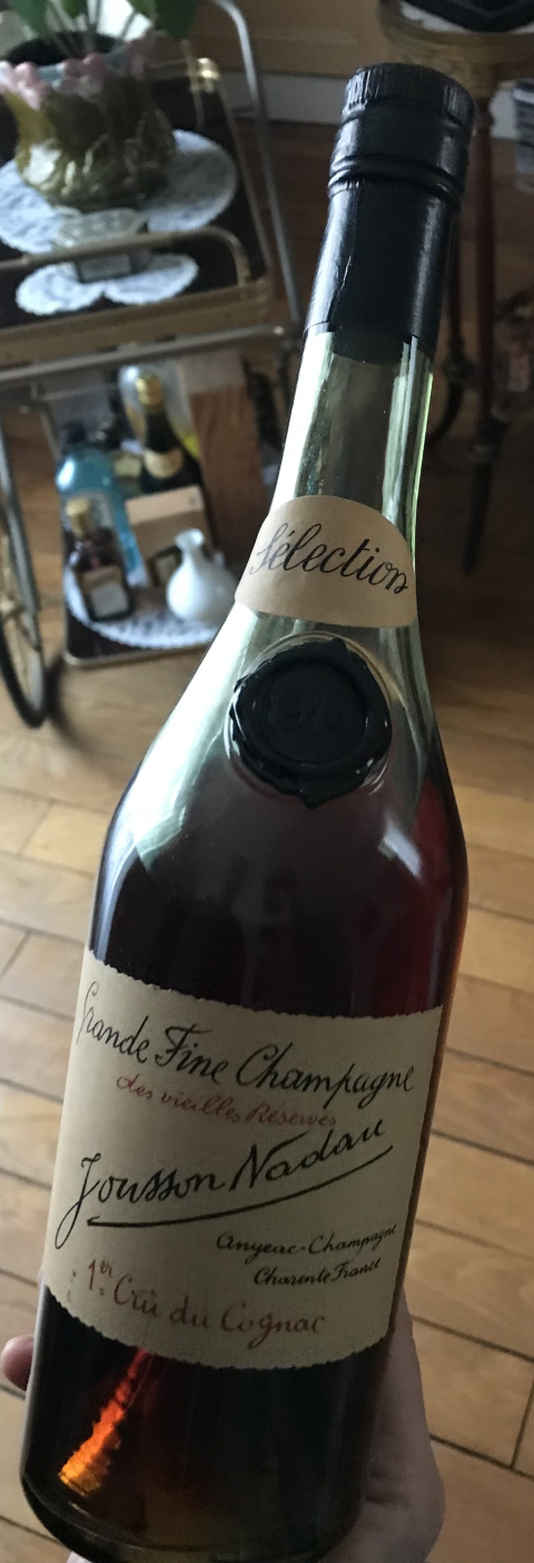 
															1 bouteille Grande Fine Champagne des vieilles réserves Jousson Nadau 1914 1er cru de cognac
														