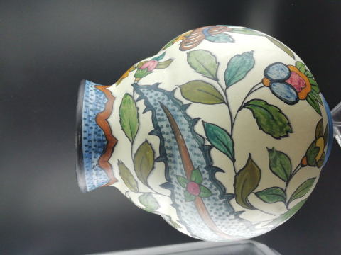 
															Clement MASSIER vase boule motif IZNIK
														