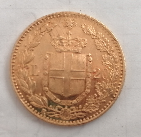 
															20 lire Umberto 1881
														