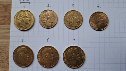 
															Pièces de monnaie françaises
														