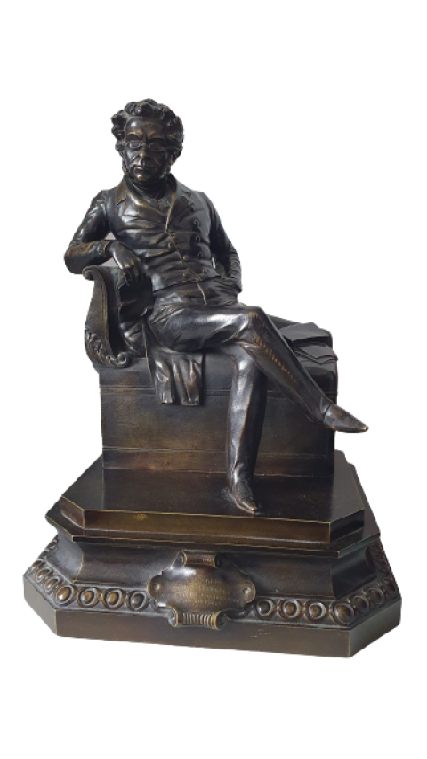 
															Jean Pierre Dantan, dit Dantan Jeune Bronze personnage bourgeois assis 1840
														