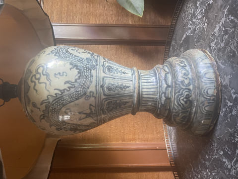 
															Pied de lampe chinoise ancienne
														