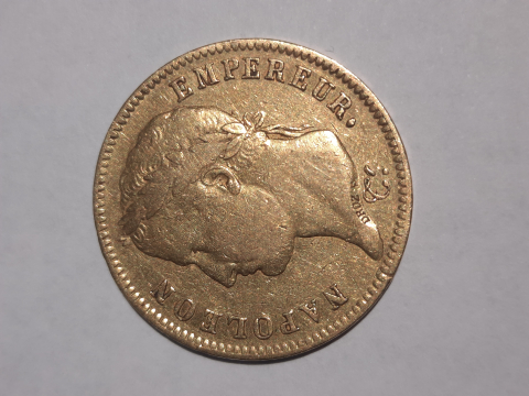 
															Monnaie, France, Napoléon I, 40 Francs, 1812, Lille, SUP, Or, Gadoury:1084
														