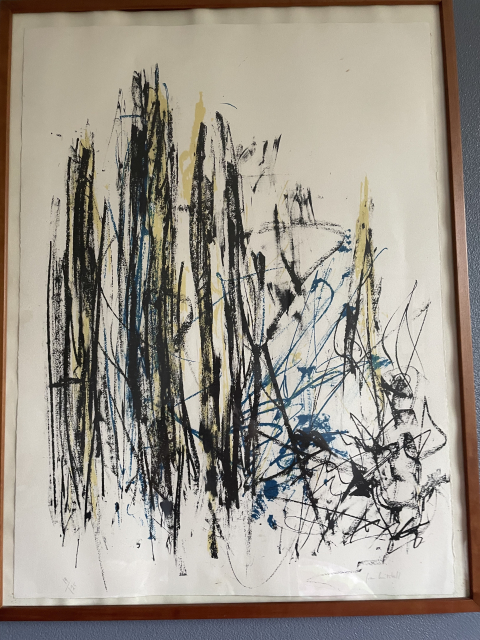 
															Lithographie en couleurs sur papier : Joan Mitchell
														