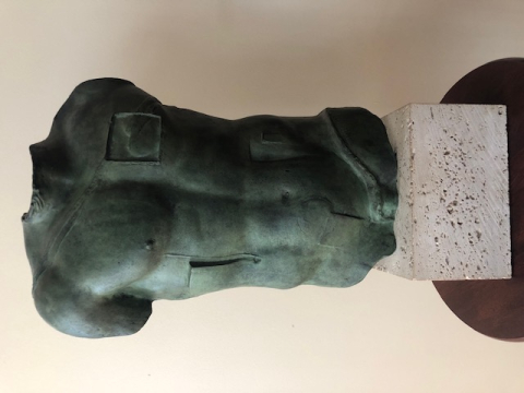 
															Buste Igor Mitoraj en bronze
														