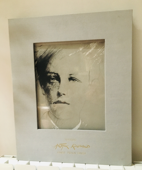 
															Coffret Portfolio Arthur Rimbaud  “Regards“ d’Ernest Pignon (1942-)
														