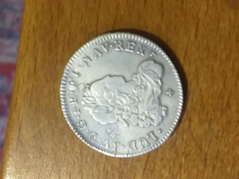 
															Monnaie 1/3 d écu Louis 15 D 1721 fautée
														