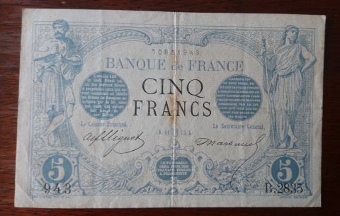 
															billet 5 francs noir 1873
														