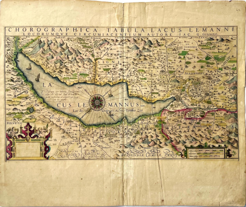 
															Carte chorégraphique du Lac Leman et de ses environs
														