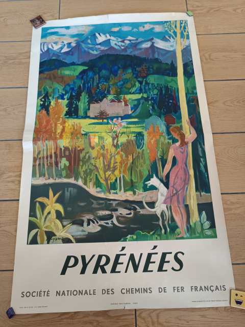 
															Affiche SNCF 1951 Pyrénées
														