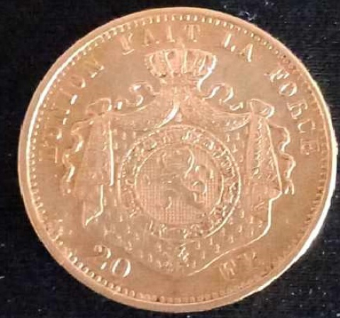 
															20 Fb Belge Leopodl II 1877
														